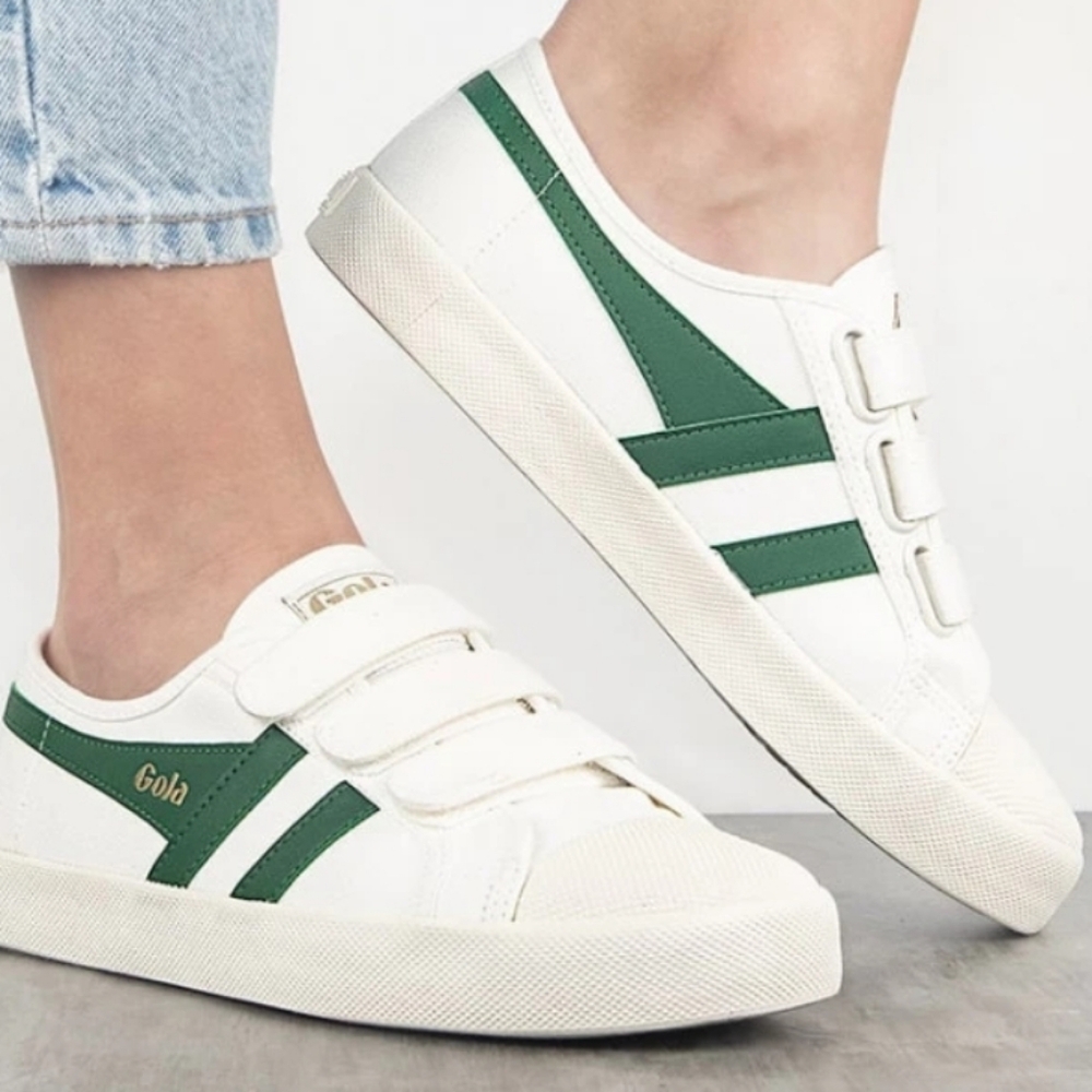 Gola Coaster Classic White and Green Trainers - Picture 8 of 8